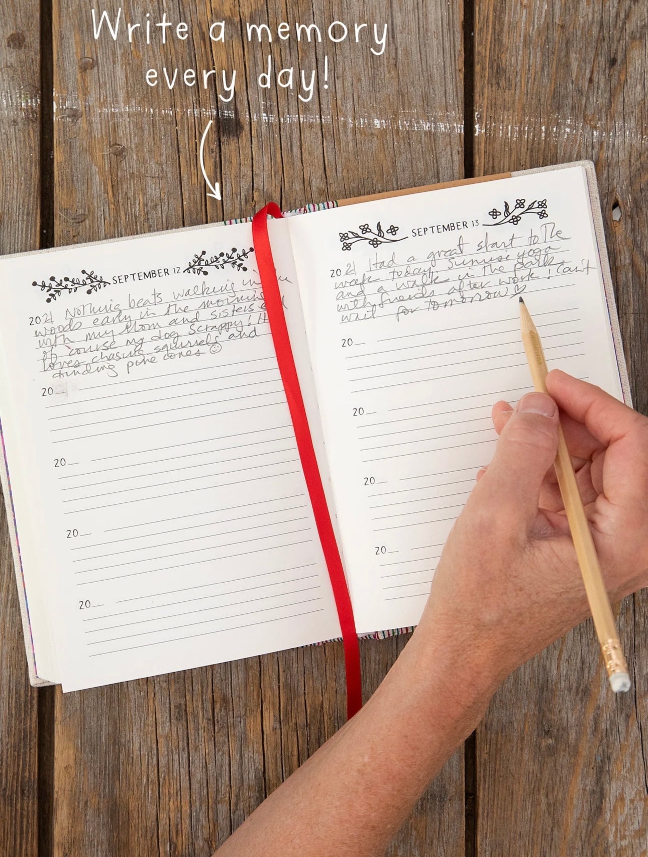5 Year Daily Journal - Embroidered