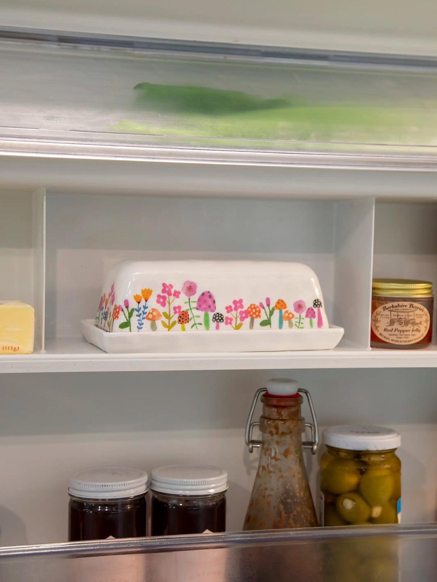 Melamine Butter Dish - Mushroom