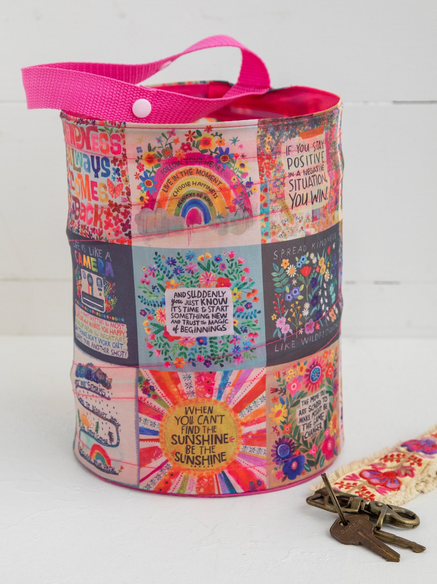 Pop-Up Car Trash Can - Chirp Patchwork