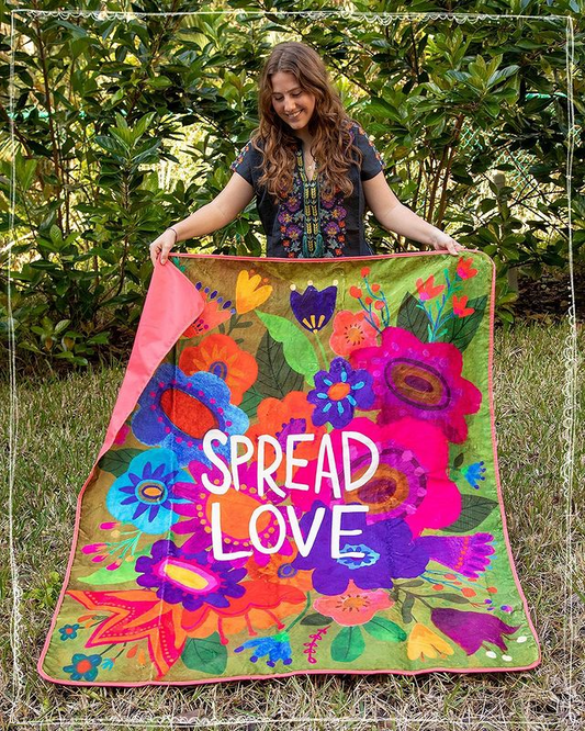 Picnic blanket spread love