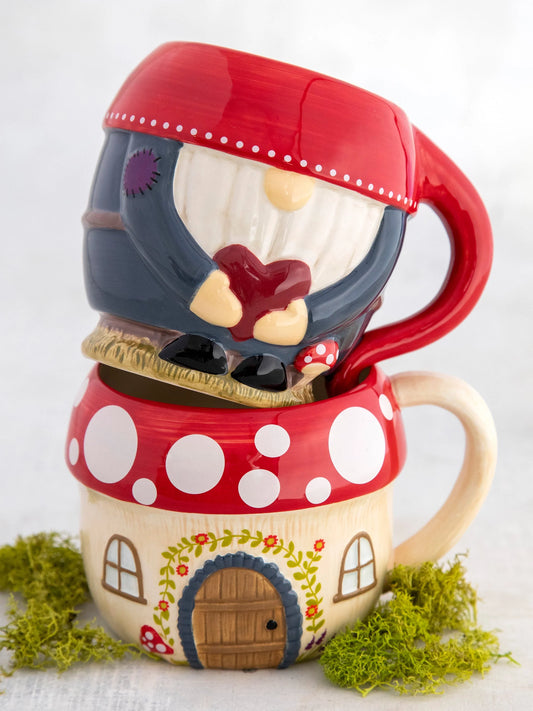 Folk Art Coffee Mug - Nate The Gnome