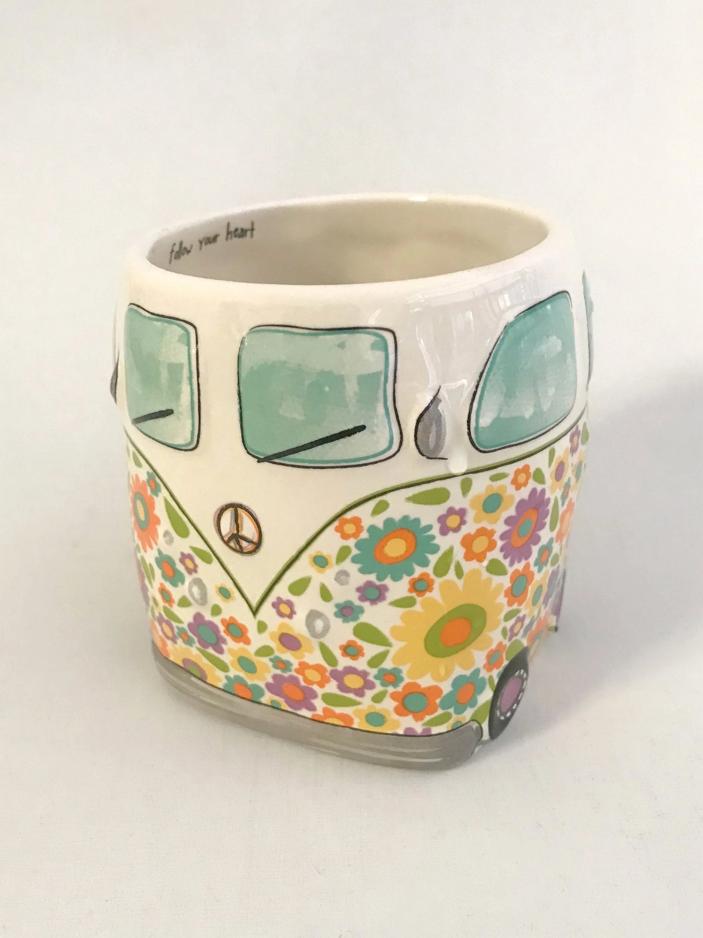 Folk Art Coffee Mug - Daisy The Van