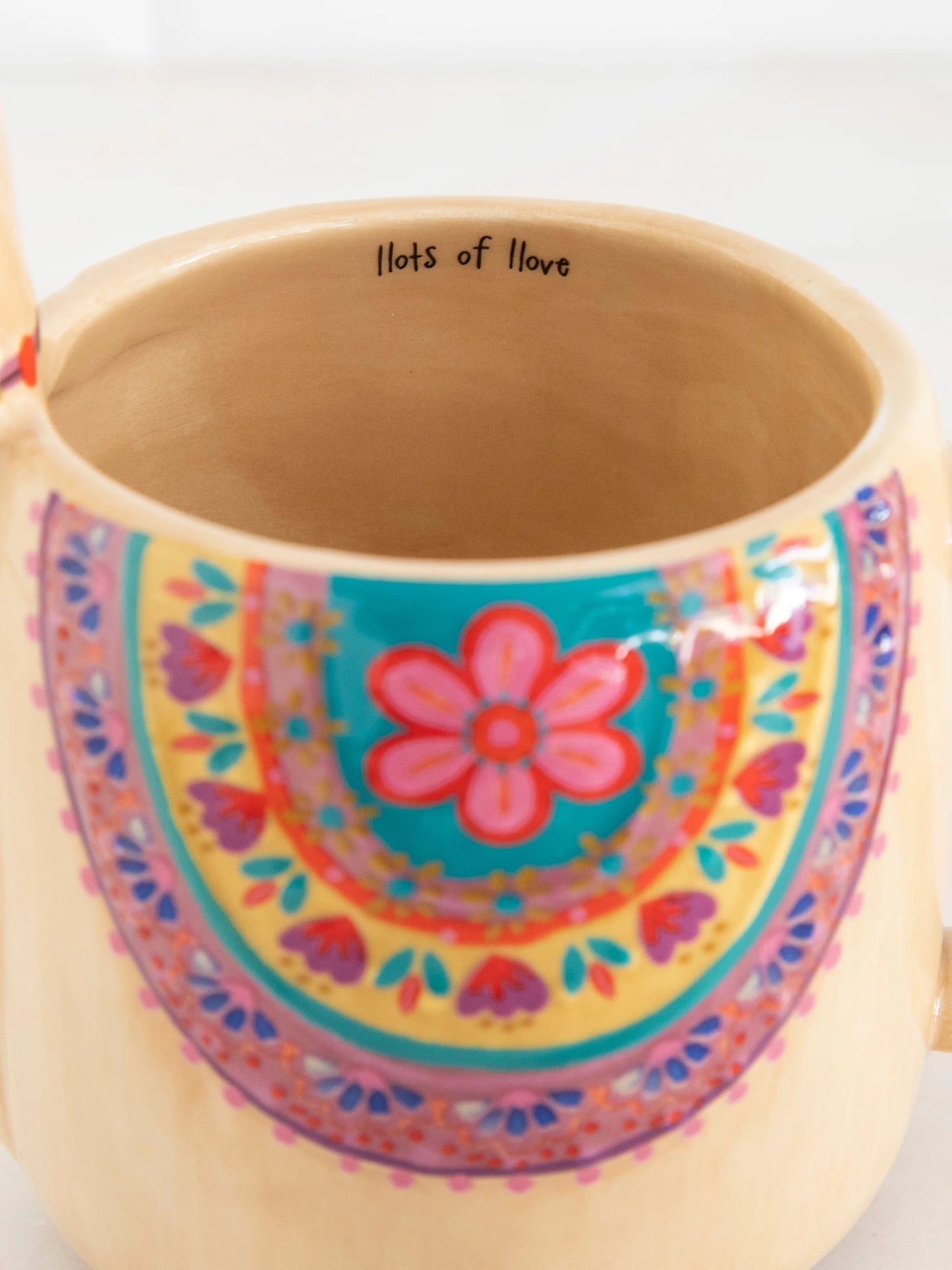 Folk Art Coffee Mug - Lorelai The Llama